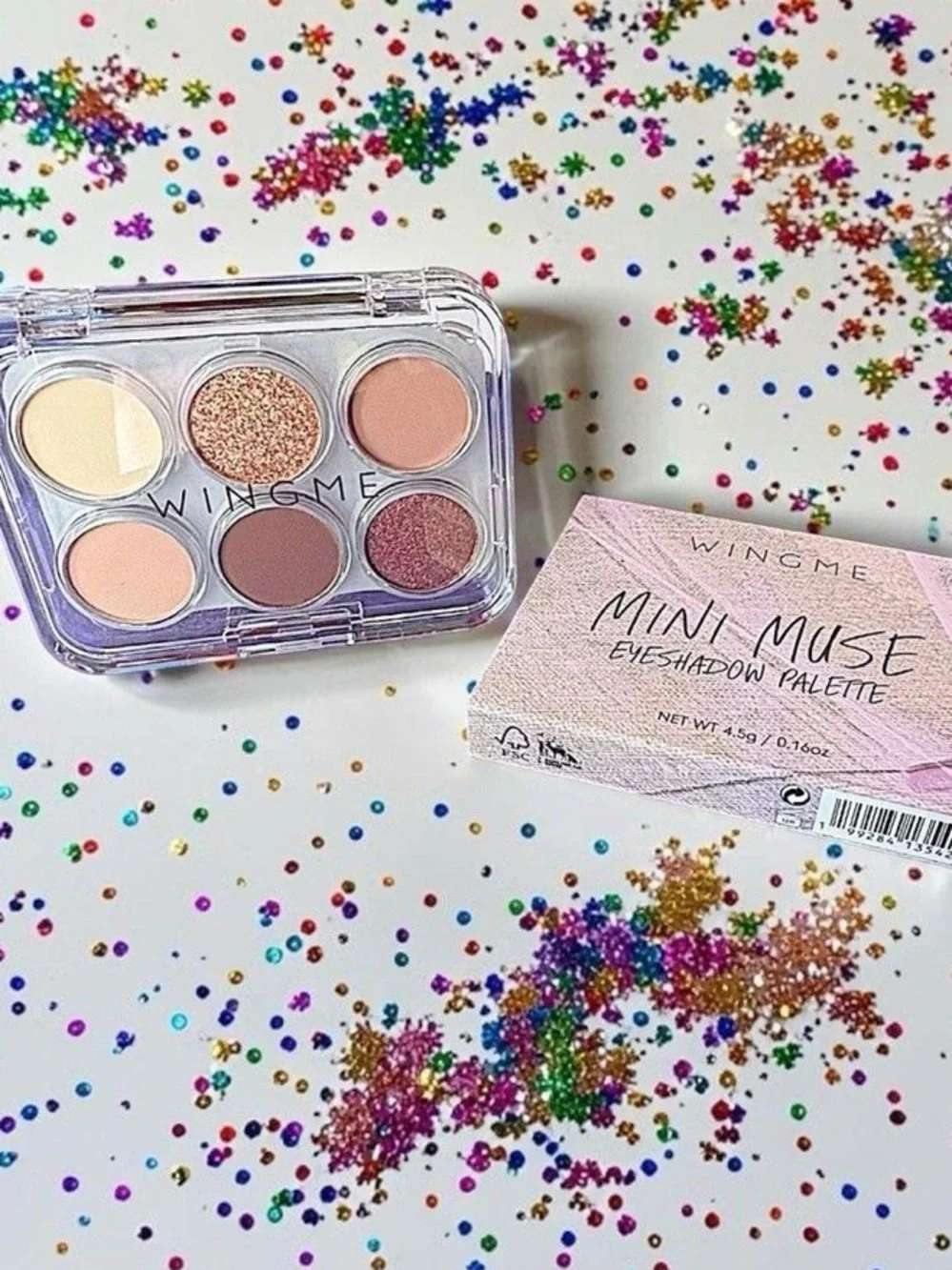NIB Mini Muse Eyeshadow Palette - Mauve & Tan Cream and Shimmer 4.5g